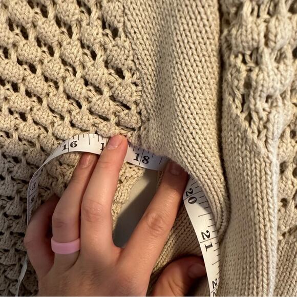 Lucky Brand Cream Bauble Sweater Medium - Picture 9 of 15